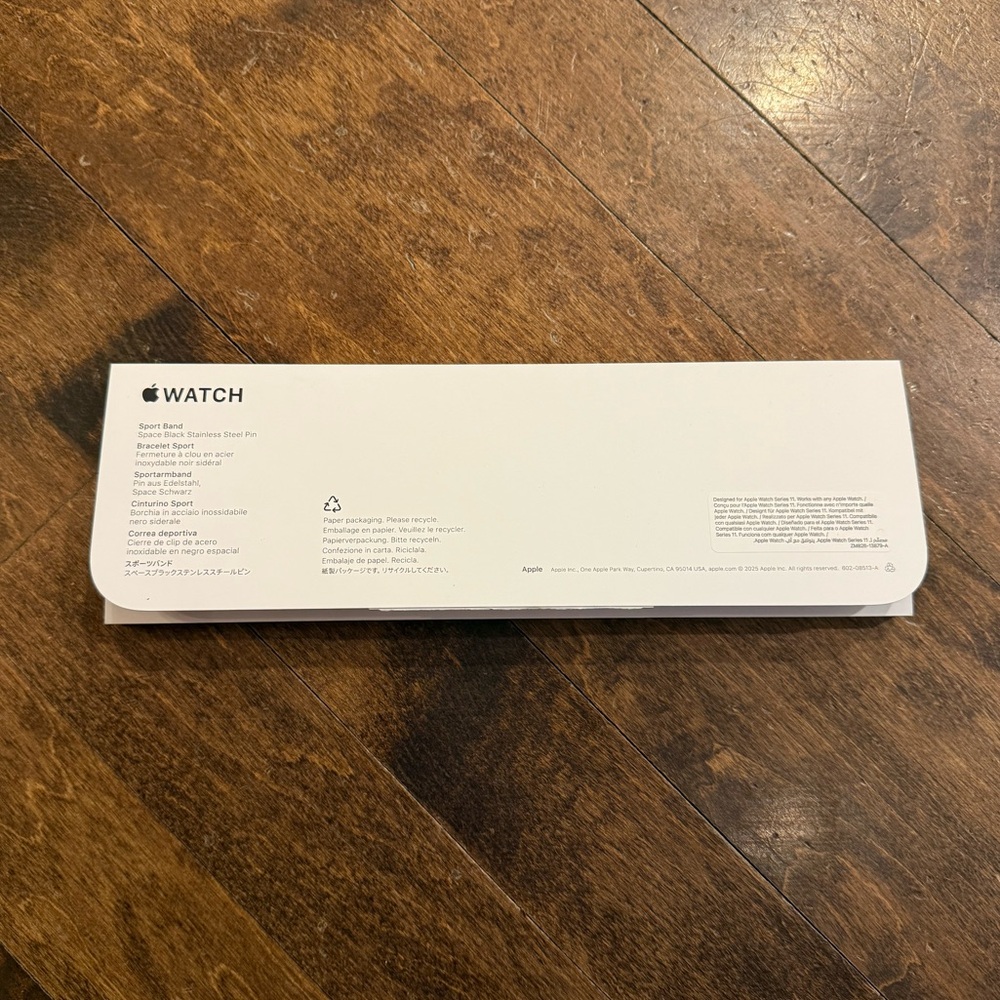 Apple Watch Sport Band Black S/M 42MM - Picture 3 of 7